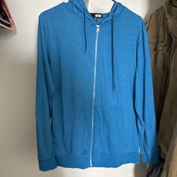 Blue Zipper Sweater 