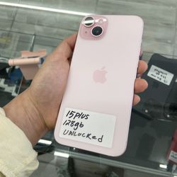 Pink 15 Plus Unlocked. Cash Or $50 Down W Approval 