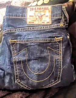 True religion blue jeans men size 32