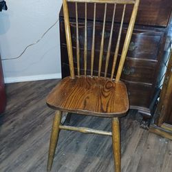 Antique Wooden Stamped Chair