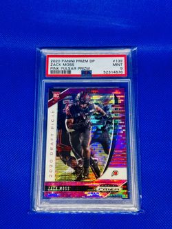 2020 Panini Prizm Dp Zack Moss Pink Pulsar Prizm PSA 9