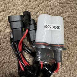 Pair Of 9005 8k HID Bulbs Only