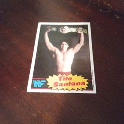 1995 Topps Tito Santana #14 Wrestling Card 