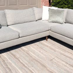 Grey L-Shaped Sectional Couch, DELIVERY AVAILABLE!!