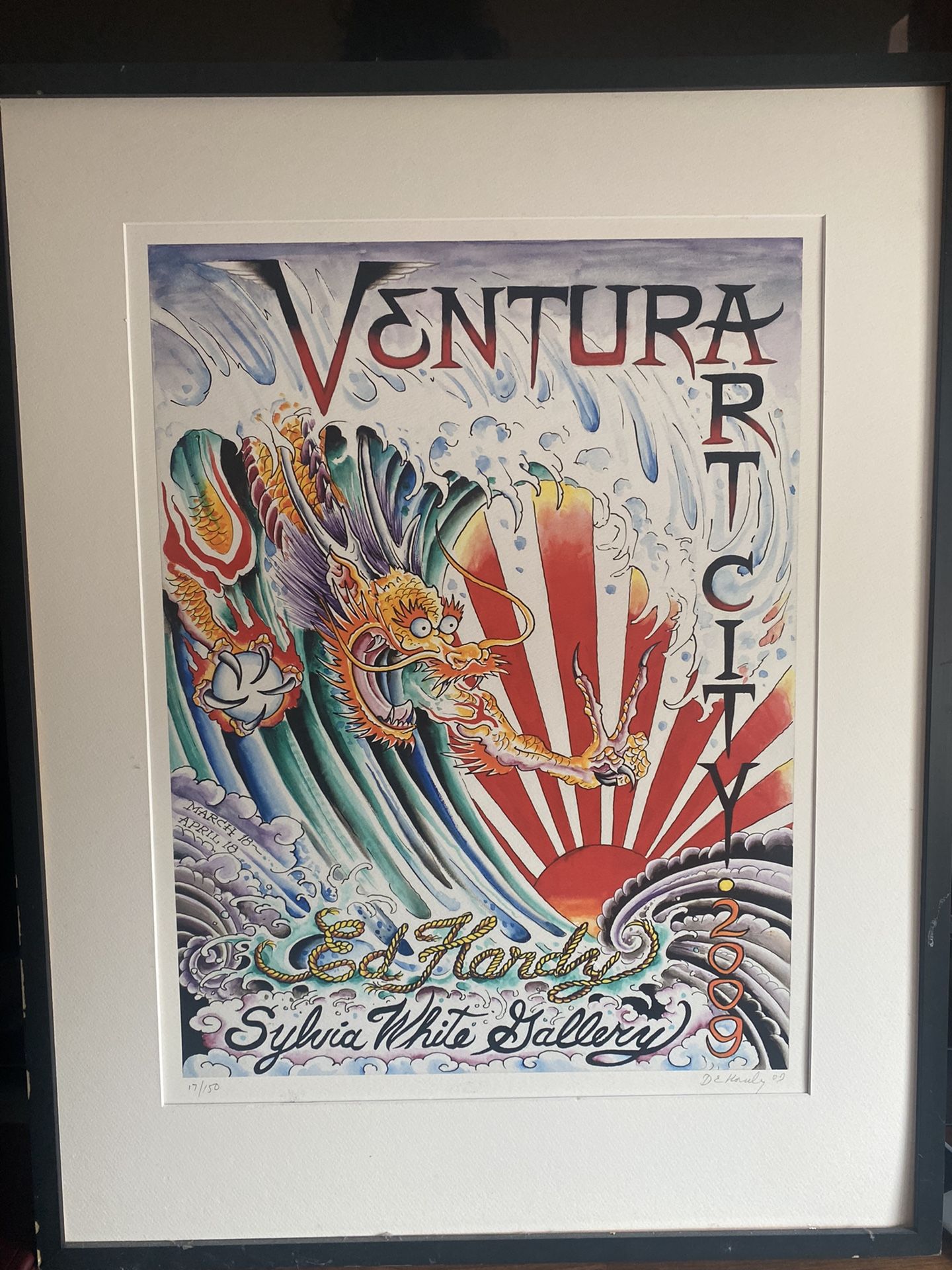 Ed Hardy “Ventura Art City” Signed Print /150