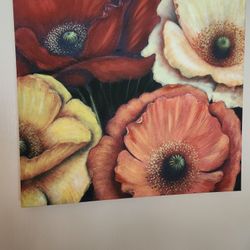Barely Used Flower Painting 24" X 24"