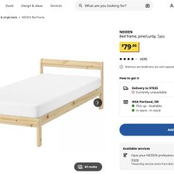 2 IKEA Twin Beds With IKEA Mattresses 