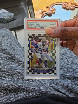 2021 Prizm Aaron Donald Black & White Checker PSA 10