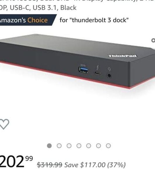 Lenovo USA ThinkPad Thunderbolt 3 Dock Gen 2