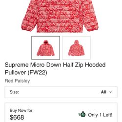 Supreme Paisley Puffer Suit 