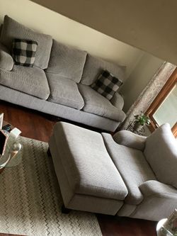Grey Sofa Set Pillows Included