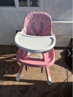 Pink high chair