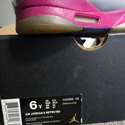 Retro Jordan 5 Cement Grey Pink