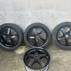 JDM 18" VOLK RACING GT-AV 18x8 +50 5x114.3 RIMS ACURA HONDA CIVIC ACCORD 