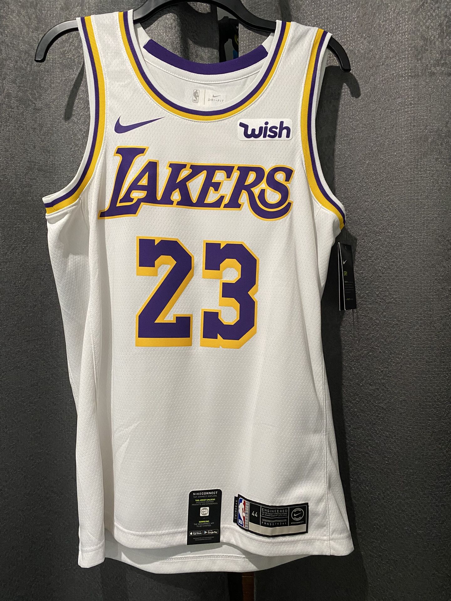 Los Angeles Lakers NBA Finals Patch LeBron James 2019-20 Association Edition Swingman Jersey