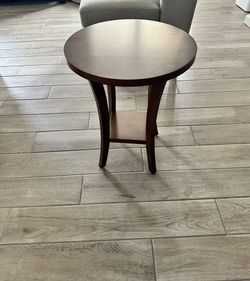 Two chairs and side table