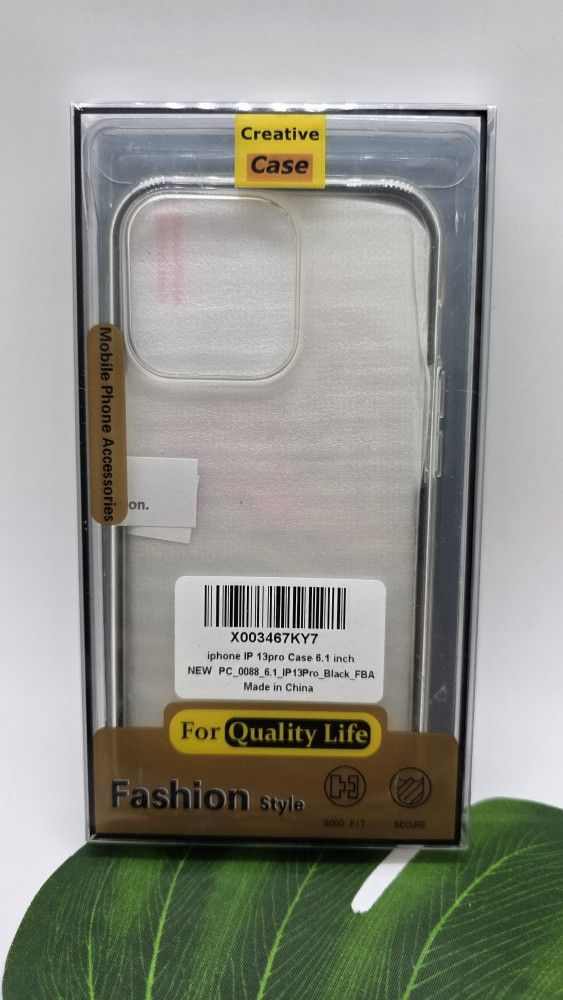 iPhone 13 Pro Phone Cover with 2-Pack Tempered Glass Screen Protector
