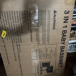 3 in 1 baby bedside bassinet 