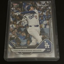Dodgers World Series MVP Shohei Ohtani Topps Now SP