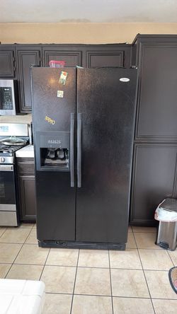 Black fridge
