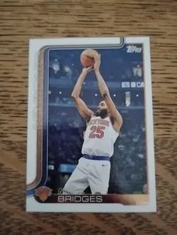 Mikal Bridges 2025 Topps Flagship Card