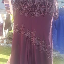 Purple Gown Dress Size 8