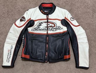 Womens Harley Davidson Screamin Eagle Racing Leather Jacket