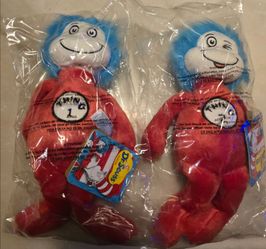 Dr. Seuss Thing 1 and Thing 2 Plush Set