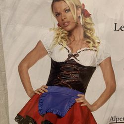New-Never Worn-Alpenhof girl Costume - Size Adult M/L