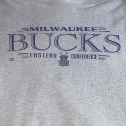 VINTAGE MILWAUKEE BUCKS RAY ALLEN SALEM MENS GREY HOODIE