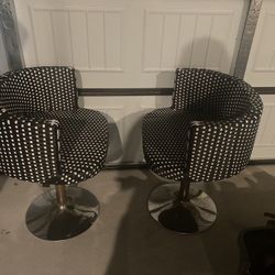 2 Bar Stool Style Chairs 