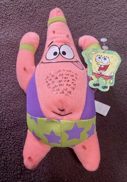 Nanco Rare Vintage Spongebob Squarepants "Wrestling Patrick" Plushie