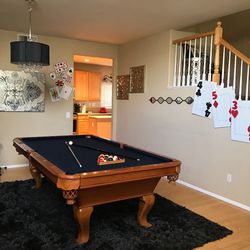 Pool Table With Full Set