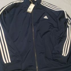 Adidas 3 Stripe Track Jacket.  2xl. New. $30. Pickup In Oakdale 