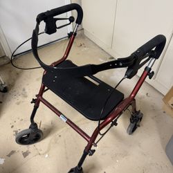 4 Wheel Walker With Seat