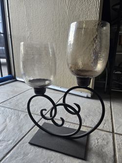 Pier one Hurricane candle holders