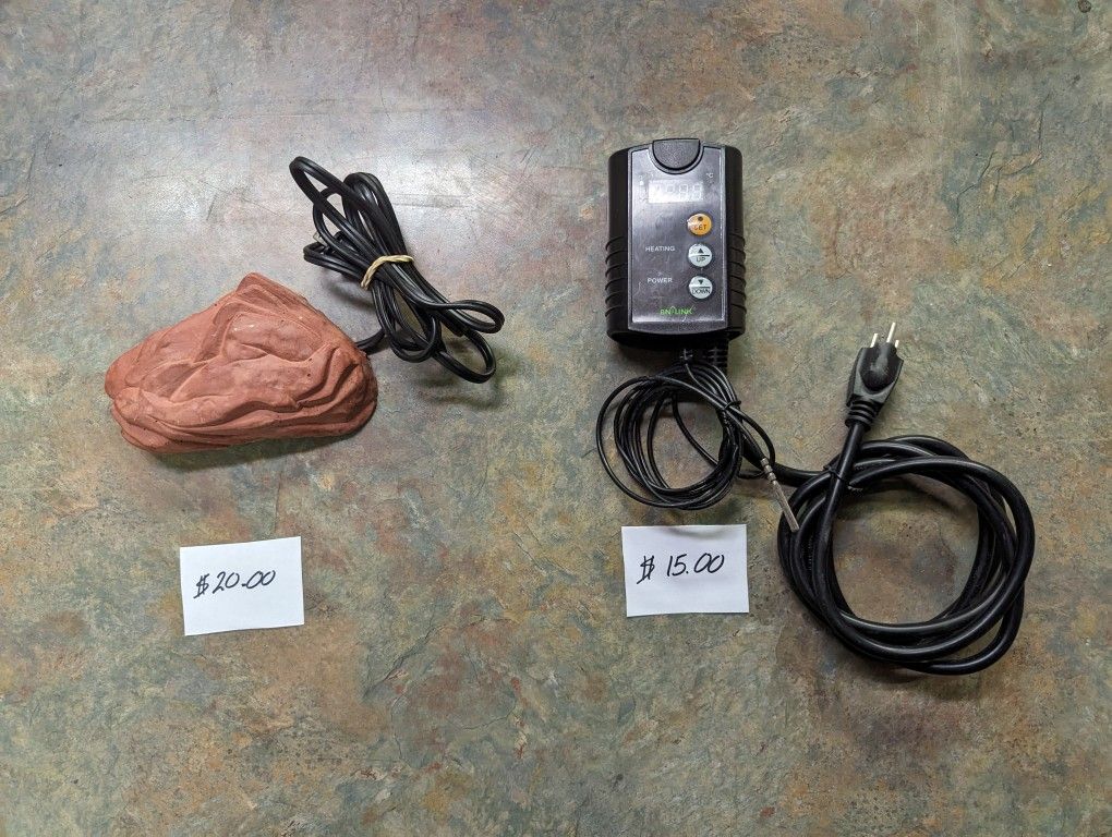 Heated Rock / Thermostat