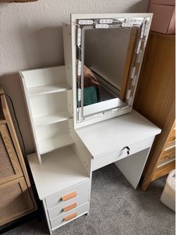 White vanity