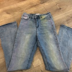 fashion nova tri color jeans Size 3