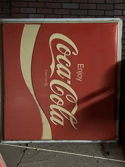 Coke cola very large signs