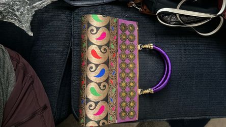 Purple Indian Party Handbag