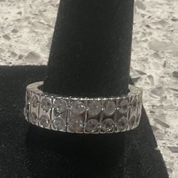 Sterling Silver CZ Band
