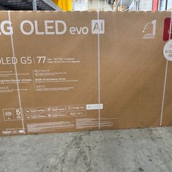 77 “ LG Smart 4K EVO OLED HDR 165HZ 77G5 G5