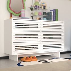 White 6 Drawer Dresser