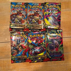 6 Pokemon Packs - New! Unopened 