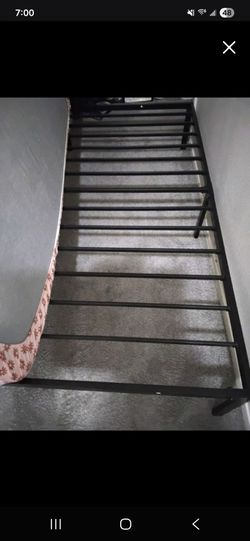 Metal twin bed frame