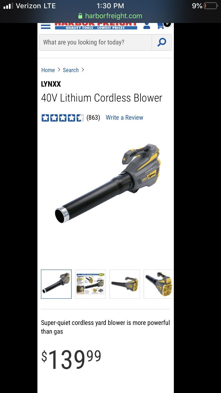 Cordless blower