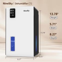 Dehumidifier, 1000 sq.ft Dehumidifiers for Home with 95oz Large Water Tank,Quiet Dehumidifier with 7-Color Ambient Light & Auto Shut Off, Dehumidifier