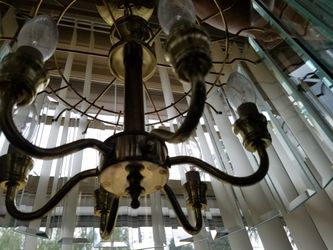 Glass lighting fixture Antique