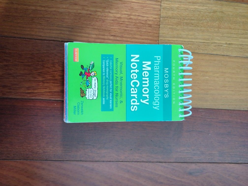 Mosby's Pharmacology Memory Note Cards Book